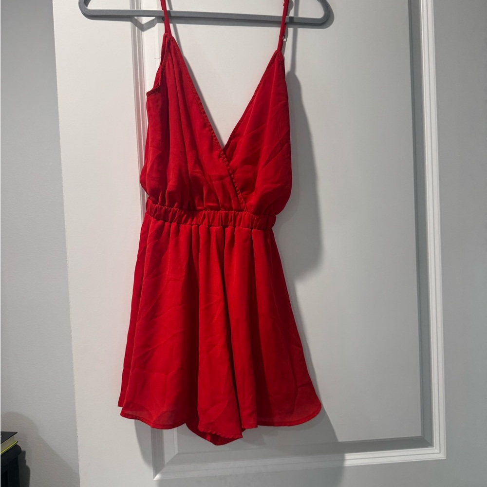 Show Me Your MuMu Red Romper